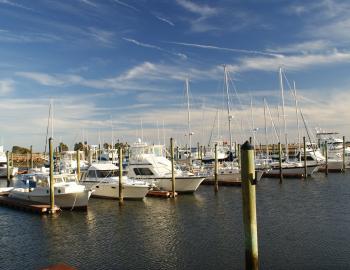 A marina with boats