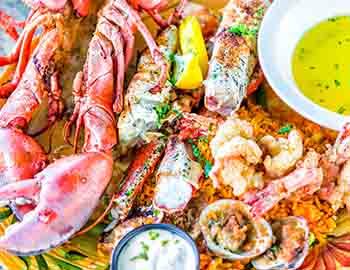 Fresh seafood platter