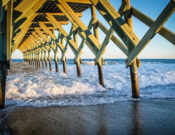 The Ocean Crest Pier in North Carolina