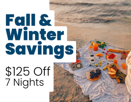 Fall Winter Weekly Getaway Special $125 Off