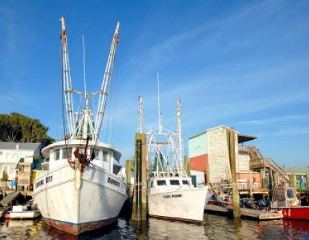 Fishing boats in Southport, NC