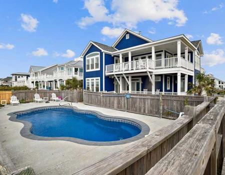 Oak Island rental with a pool