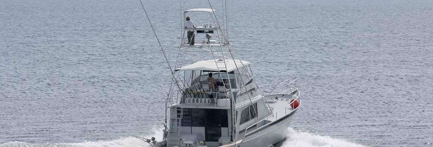 Fishing charter boat in North Carolina