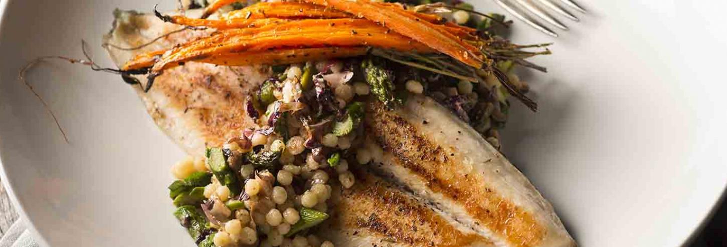 Fish with cous cous