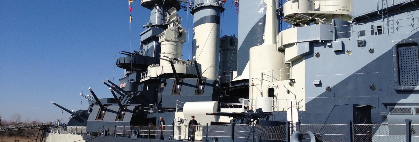 Famous battleship in North Carolina