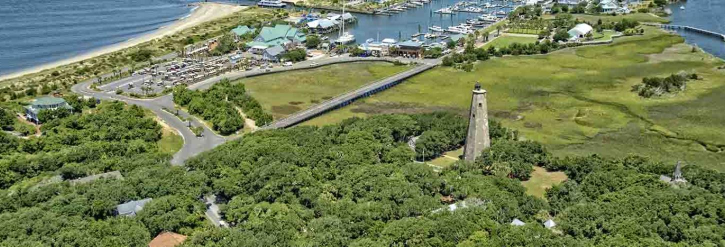 Ariel view of Old Baldy Lighthouse