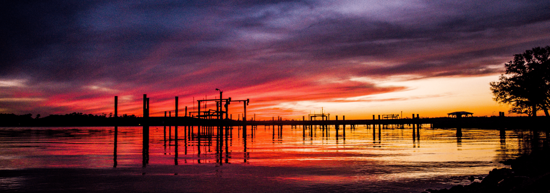 Waterway Sunsets in Oak Island and Southport