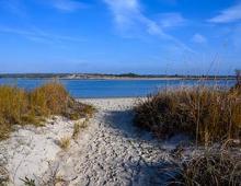 Sandy path to the beach