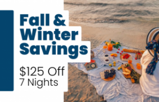 Fall Winter Weekly Getaway Special $125 Off