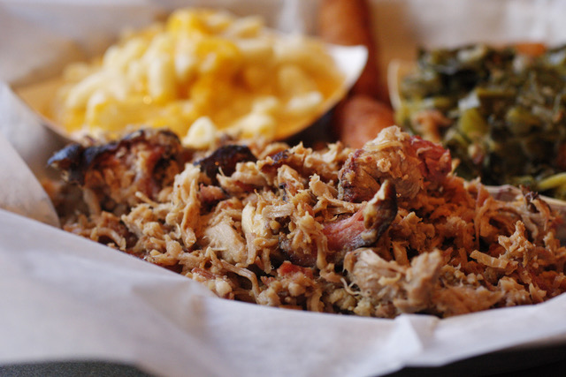 BBQ Plate with Mac N Cheese in Southport NC