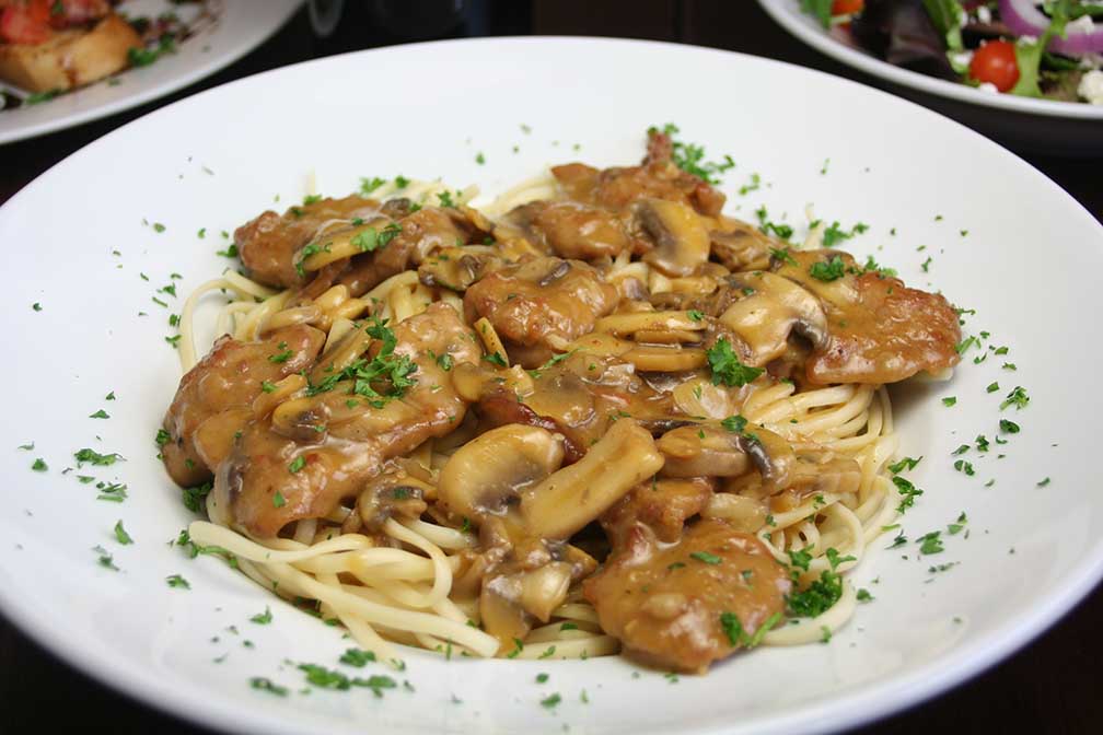 Chicken Marsala from an Italian restaurant