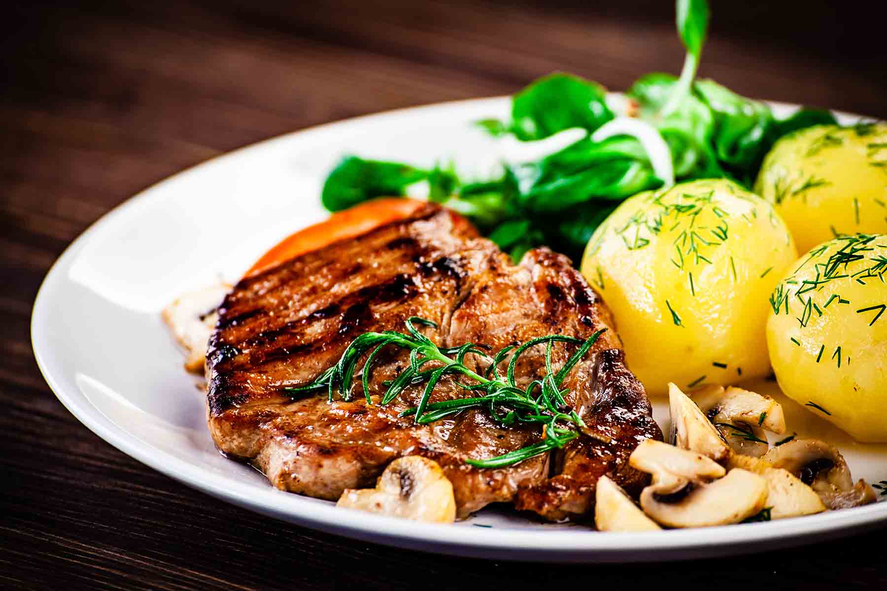 NY Strip with mashed potatoes