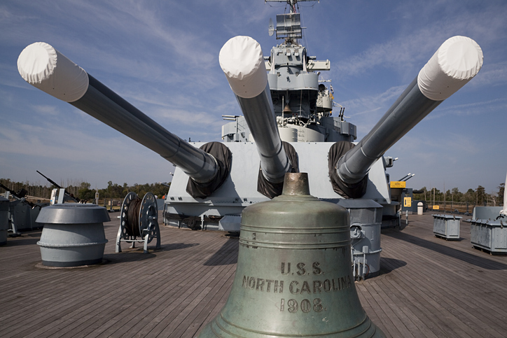 A view of Battleship North Carolina
