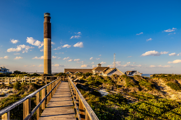 A view of Oak Island Lighthouse