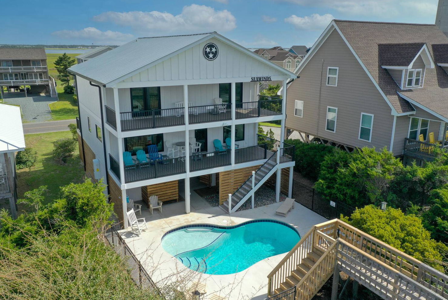 sea winds private pool oceanfront caswell beach vacation rental