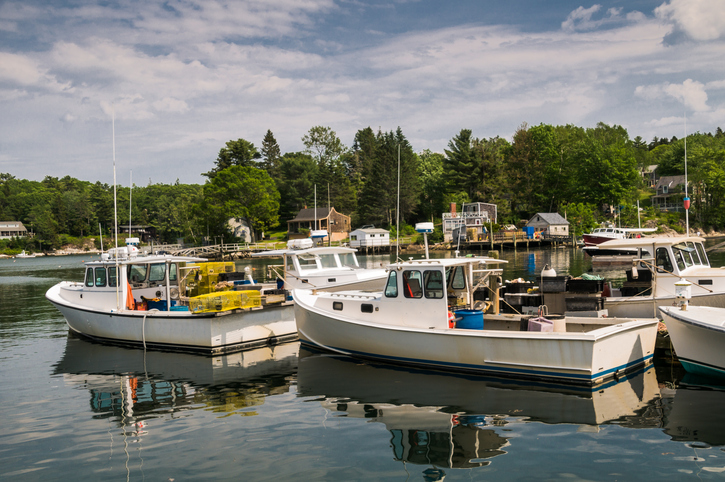 southport nc fishing boat in marina