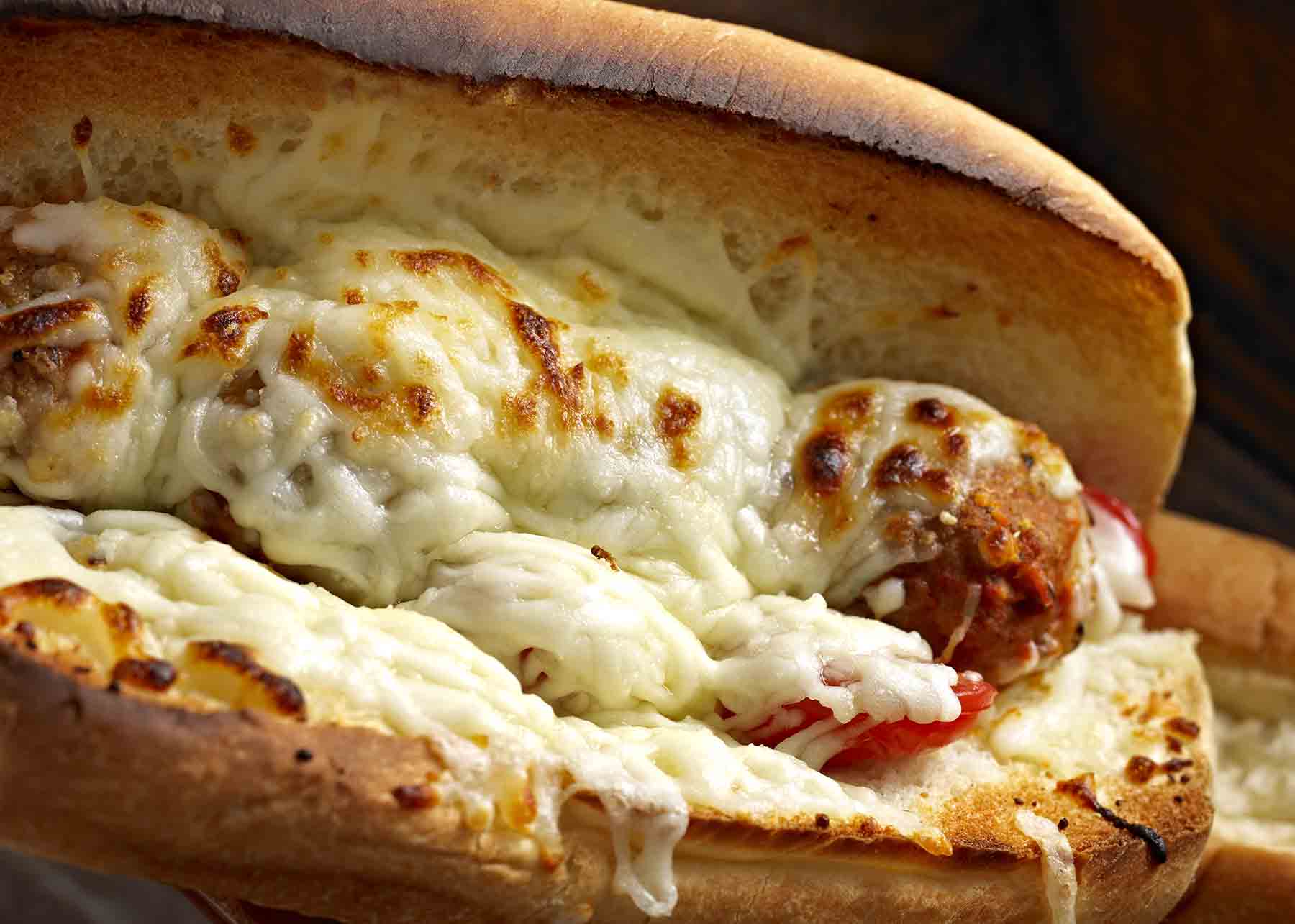 Meatball submarine sandwich