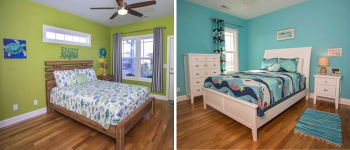 Tropical Trimmings in Soak Up The Sun Oak Island Vacation Rental