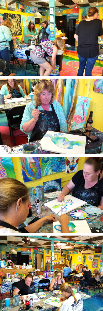 Pescado Y Amor Private Paint Party on Oak Island Pescado Y Amor Private Paint Party on Oak Island